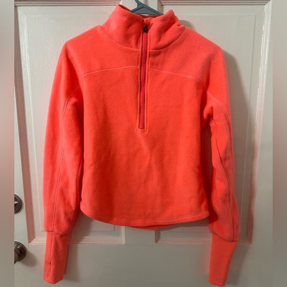 NWOT Free People Great Heights Neon 1/4 Zip Pullover - Picture 4 of 10